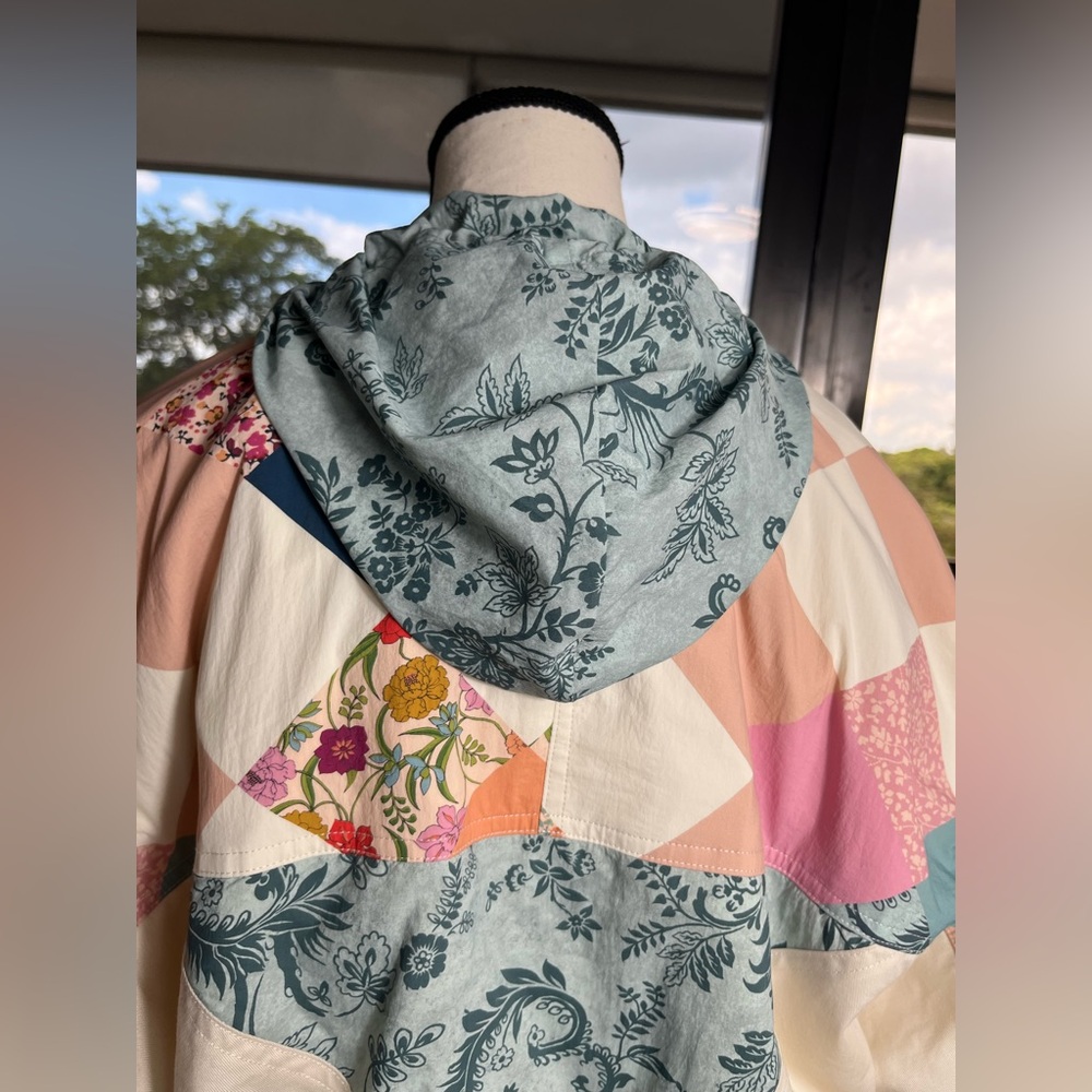 Anthropologie by Daily Practice Colorful Patchwork Jacket Bomber - Picture 13 of 13